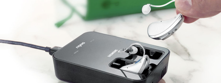The world’s first inductive charging hearing aid